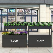 Nordic Wrought iron indoor fence Restaurant partition flower rack Long flower bed outside the isolation restaurant terrace flower box flower slot