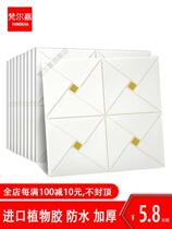 Wallpaper self-adhesive 3d three-dimensional wall sticker TV background wall decoration soft bag roof ceiling foam sticker