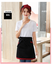 Female Half Body Kitchen Short Assured Dining Room Waist Male short section Chef apron Semi-cut waist Attendant Attendant Purchase Services