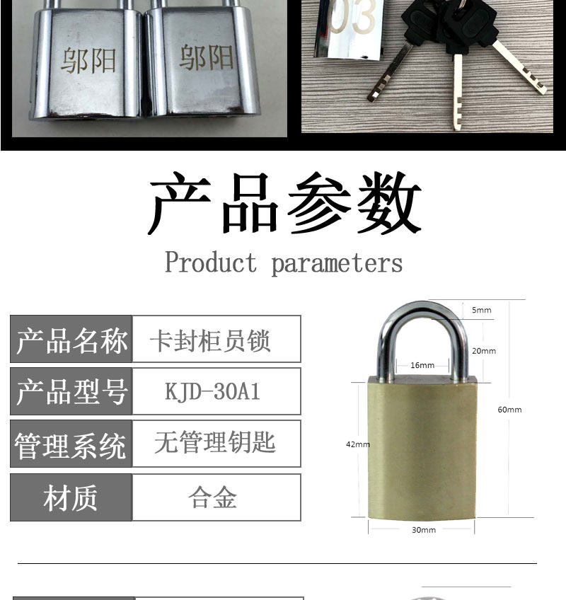 Заготовки ключей 银行专用卡封锁 中心库管理锁保密合金锁 运钞箱专用卡封锁