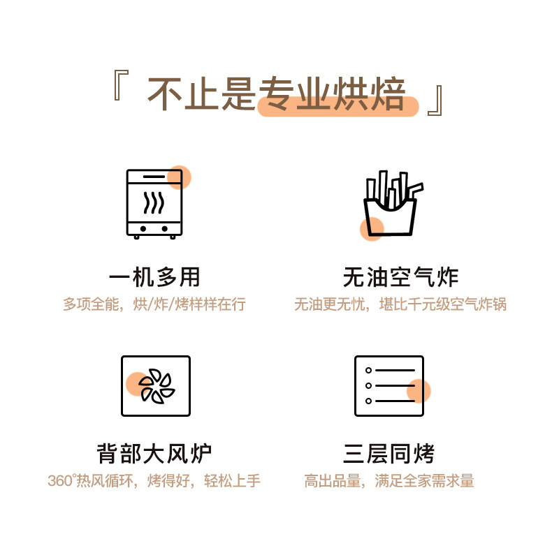 卡士家用迷你小型15升空氣炸鍋烤箱