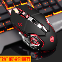 Mouse game mute office home computer desktop notebook USB e-sports machinery eating chicken wired mouse