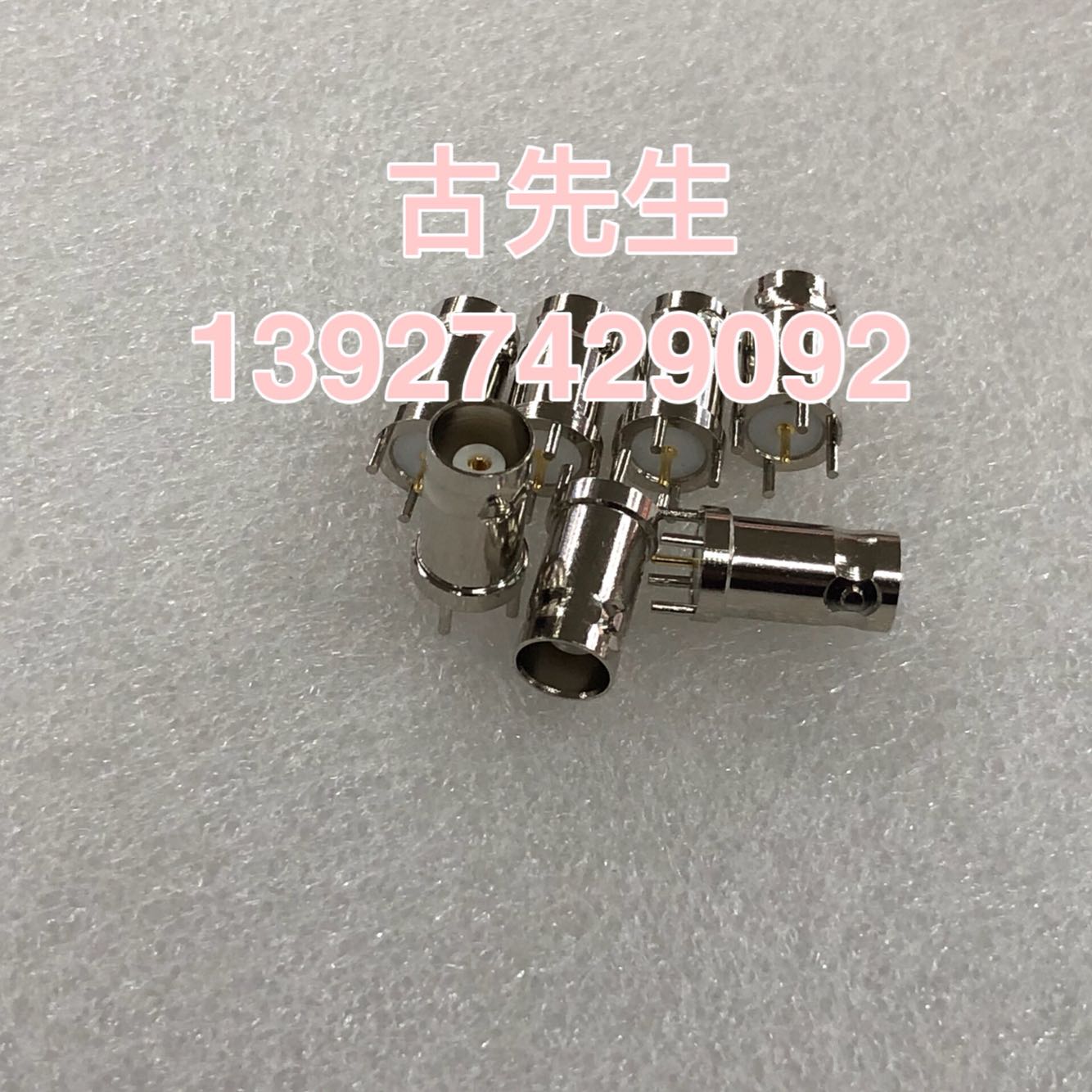 Copper material BNC-KE socket BNC-KHD weld board straight seat Q9-KE Mother seat BNC-KWWHDPCB board sub connector