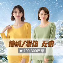 Womens autumn and winter New velvet fever no trace abrasive plus fat plus size fat MM plus velvet base shirt warm one-piece coat