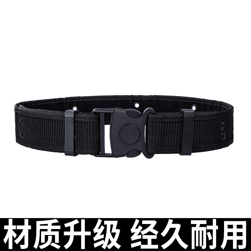 Security Belt Outdoor Canvas Belt Multifunction Tactical Belt Black for training wear and wear universal outer girdle