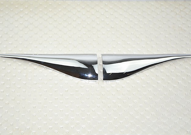 The horn handle modern simple cabinet door handle 64mm hole distance pair and hand mirror bright handle