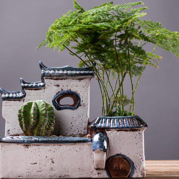 Creative Succulent Plants, Asparagus Fern, Zen-Style House Furniture Decoration Ornaments, Pen Holder, Bonsai, Ceramic Dried Flower Vase, Flower Vessel Creative Succulent Plants, Asparagus Fern, Zen-Style House Furniture Decoration Ornaments, Pen Holder, Bonsai, Ceramic Dried Flower Vase, Flower Vessel