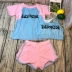 Bộ đồ bơi thể thao nữ bikini ba mảnh che bụng thon gọn ngực nhỏ tập hợp quần boxer áo tắm nóng bỏng bảo thủ bikini 2 mảnh màu đỏ Bộ đồ bơi hai mảnh