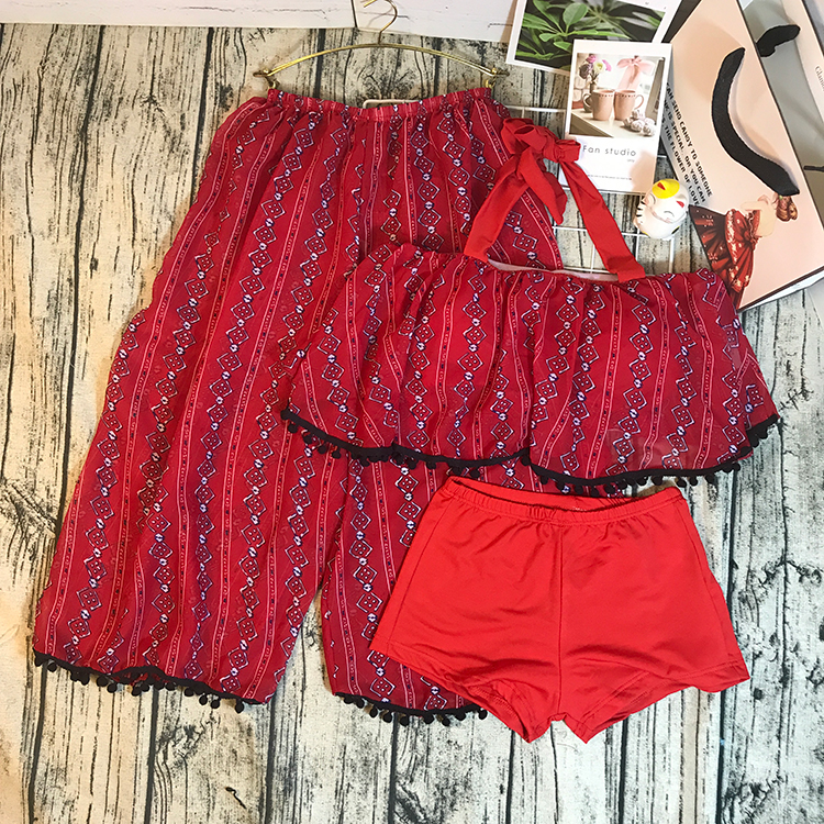 Phiên bản Hàn Quốc của nước hoa nhỏ gió bảo thủ bụng mỏng áo tắm bikini bikini ba mảnh quần ngực nhỏ tập hợp áo tắm bikini 2 manh