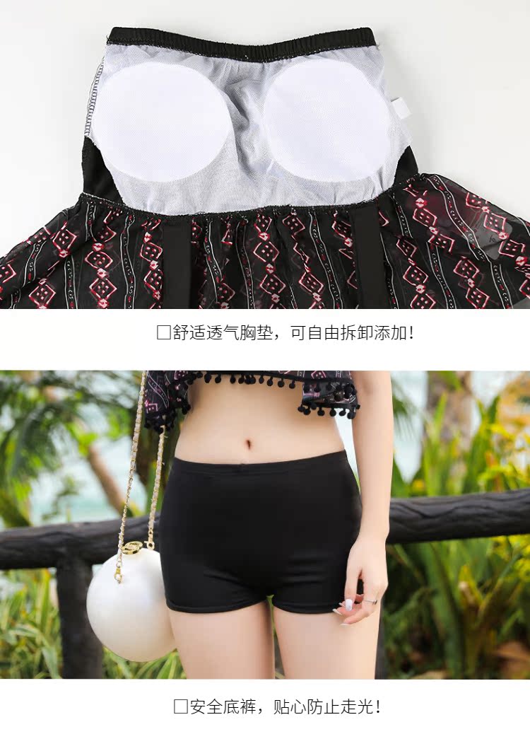 Phiên bản Hàn Quốc của nước hoa nhỏ gió bảo thủ bụng mỏng áo tắm bikini bikini ba mảnh quần ngực nhỏ tập hợp áo tắm bikini 2 manh