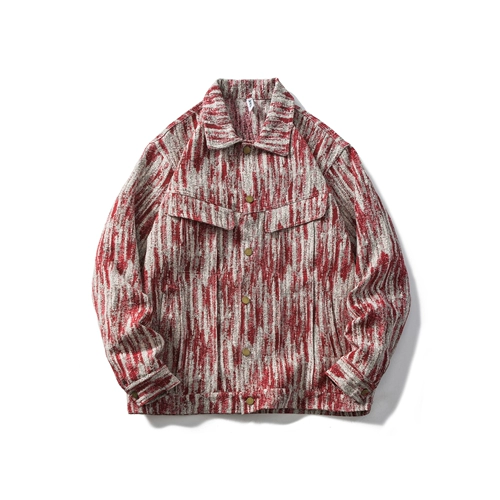 Мужская осенняя ретро джинсовая куртка, трендовый лонгслив, коллекция 2021, в американском стиле, оверсайз