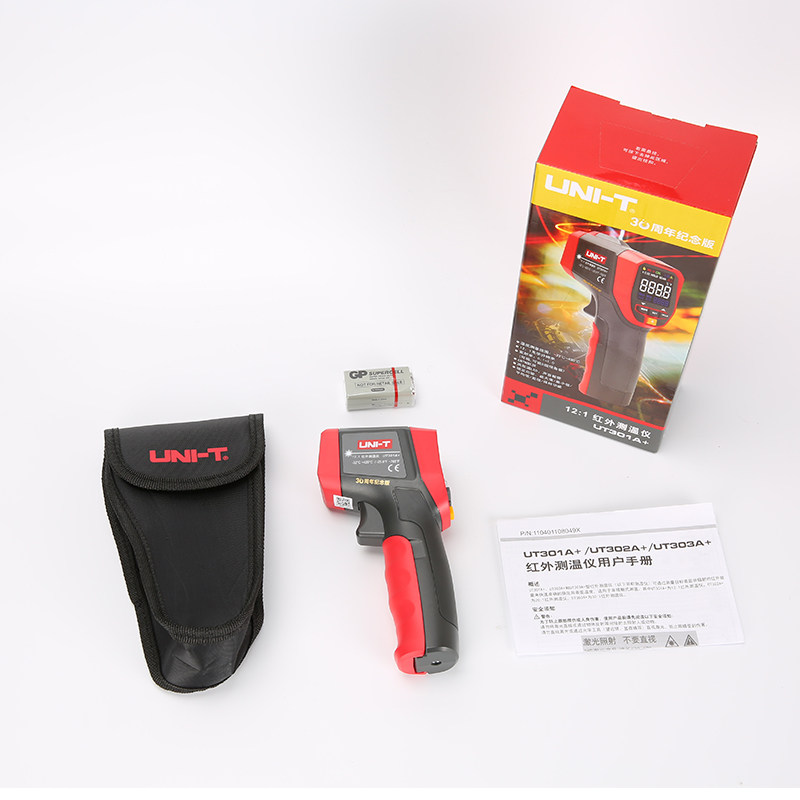 Lide UT301A infrared thermometers Industry -32-420 ° C Thermometer Laser Thermometry Gun High Accuracy