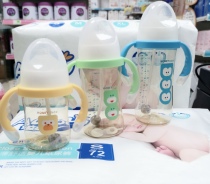 Honeybaby Harbor Baby Wide Aperture PPSU Milk Bottle 160 240ml 300ml Handle Tooth Cover Straws Accessories