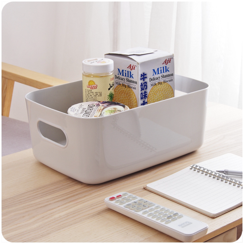 Desktop Sundries Storage Box Snacks Cosmetics Kitchen Condiment Storage Box Plastic Storage Box Underwear Storage Box