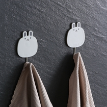 Cute Hook Creative no-pin powerful viscose hanging clothes hook Cartoon Wall-mounted Wall Stick Hook hook free of punch