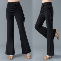 New Gitba dance pants National standard dance wide leg pants womens three-step dance pants Modern Latin sailor dance practice pants