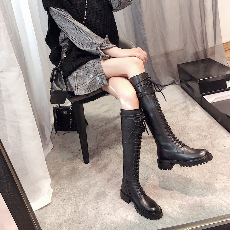 (clear warehouse special price) riding boots female long boots though kneecap winter strap horse boots long cylinder boots slim and thin boots