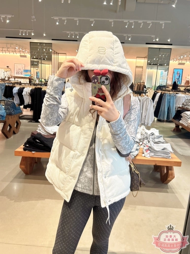 Канадская прямая почтовая почта Aritzia Super Puff Vest Velvet Vest Vest