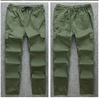 Бирюзовые хлопковые штаны