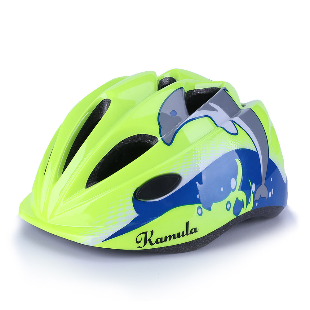 One-piece ultra-light roller skating protective equipment children's helmet set skateboard shoes bicycle balance car safety helmet