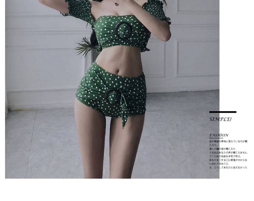~ Hàn Quốc gợi cảm phổ biến bộ bikini sang trọng ngực nhỏ tập hợp thép tấm Spa bikini - Bikinis
