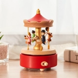 Крутящаяся деревянная детская музыкальная шкатулка, подарок на день рождения