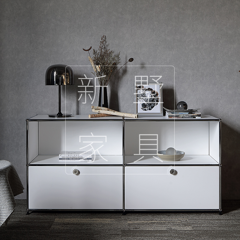 Living Room TV Cabinet Module Composition Cabinet Medieval Furniture Stainless Steel White Dining Cabinet Vintage Containing Cabinet