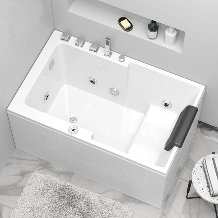 Acrylic home freestanding small apartment type large space constant temperature surf massage sit-down luxury high-end spa bathtub