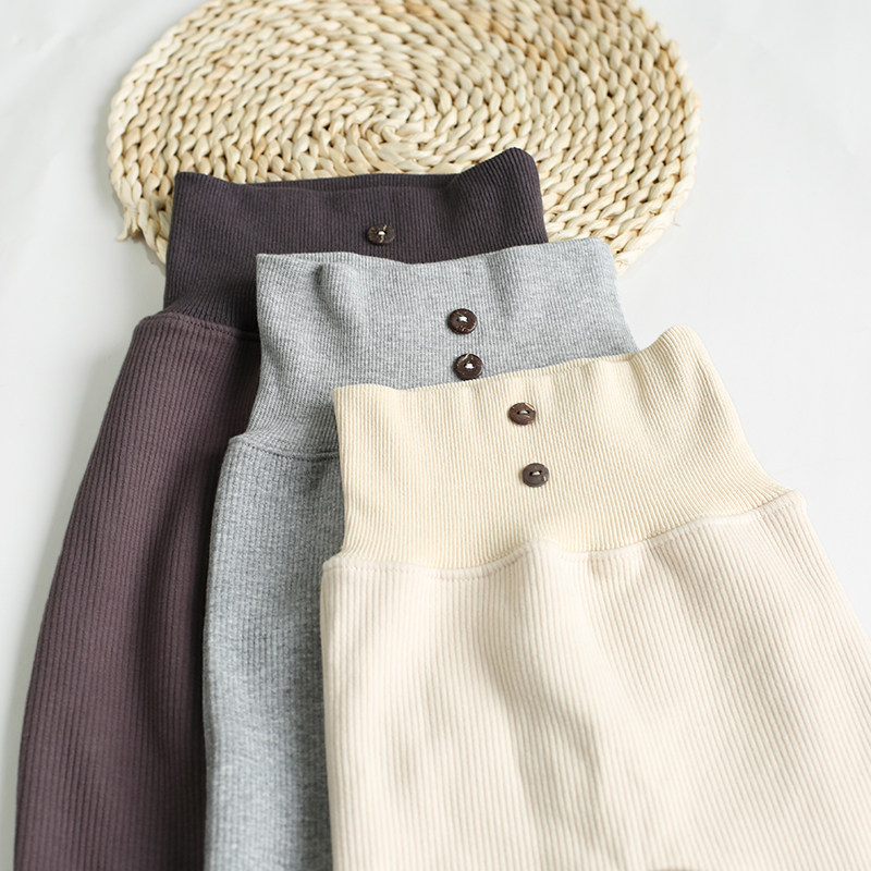 New baby long pants spring and autumn warm high waist belly protection inner pants autumn newborn big PP pants baby outer wear