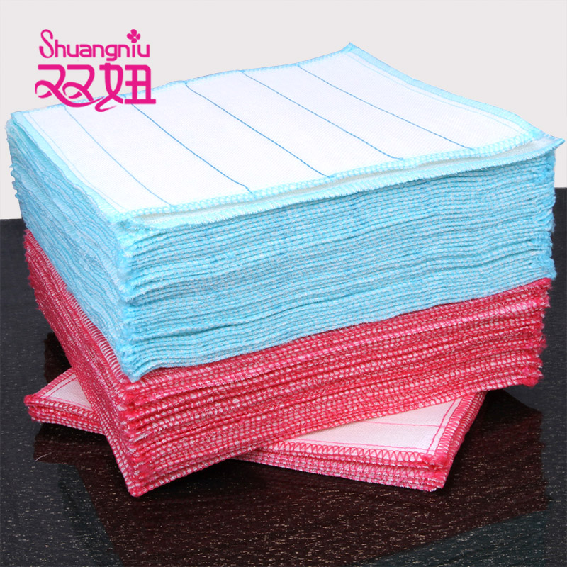 Kitchen dishwashing cloth Household cleaning towel Oil cleaning cloth Absorbent thickening towel artifact Dining room cleaning cloth