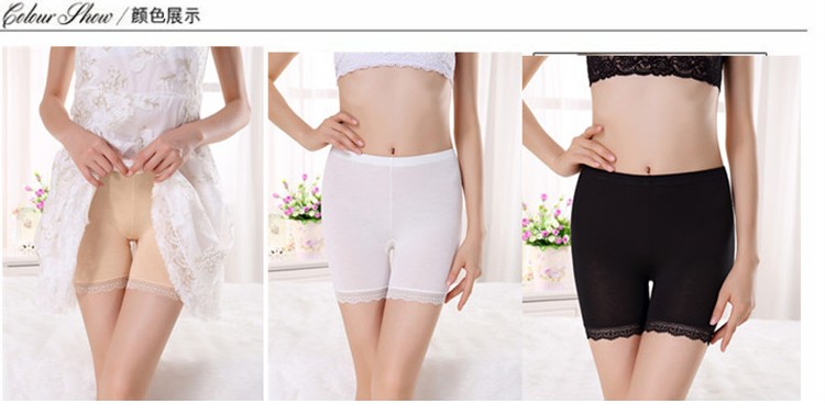 200 kg cộng với phân bón XL quần an toàn chống ánh sáng mùa hè nữ chất béo cao mm quần legging ba 3 năm 5 điểm quần short quần short jean nữ cạp cao