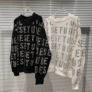 Autumn long-sleeve, sleeves, sweatshirt, internet celebrity, round collar