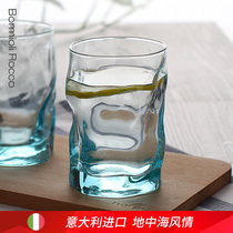 European imported Creative Glass water cup whisky wine glass wine cup beer glass Blue