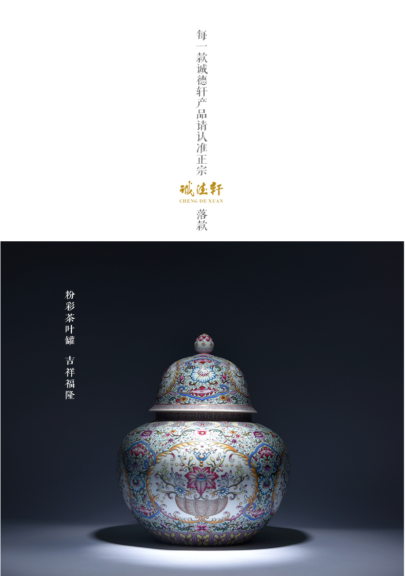 Cheng DE hin kung fu tea set, jingdezhen ceramic checking out 12 pastel painting boutique caddy fixings JiXiangFu lung