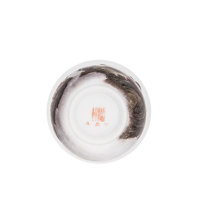"Custom" cheng DE xuan jingdezhen gift pastel ultimately responds a cup of kung fu tea 25 single CPU gusu outside the city