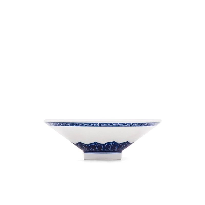 Cheng DE hin kung fu tea set, ceramic masters cup pure hand draw colorful hat to single hand blue jade a clean cup