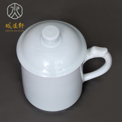 Cheng DE xuan jingdezhen ceramic manual 4 cups of jade ceramic cup and the big glass tea cup