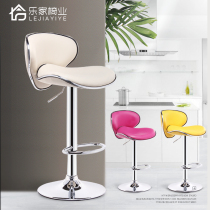 Bar chair Modern simple high stool Household lifting stool backrest bar chair Front desk chair Creative bar table chair