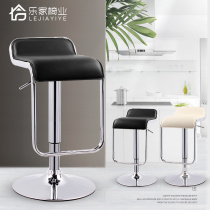 Bar stool Household chair Modern simple high stool Front desk high bar stool Nordic backrest stool Lifting high bar chair