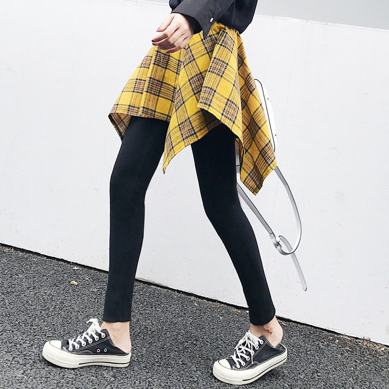 Summer Style Spring Autumn Checkered Skirt Pants Yoga 2022 New Square Dance Spring Autumn Morning Run Gym Running Sportswomen