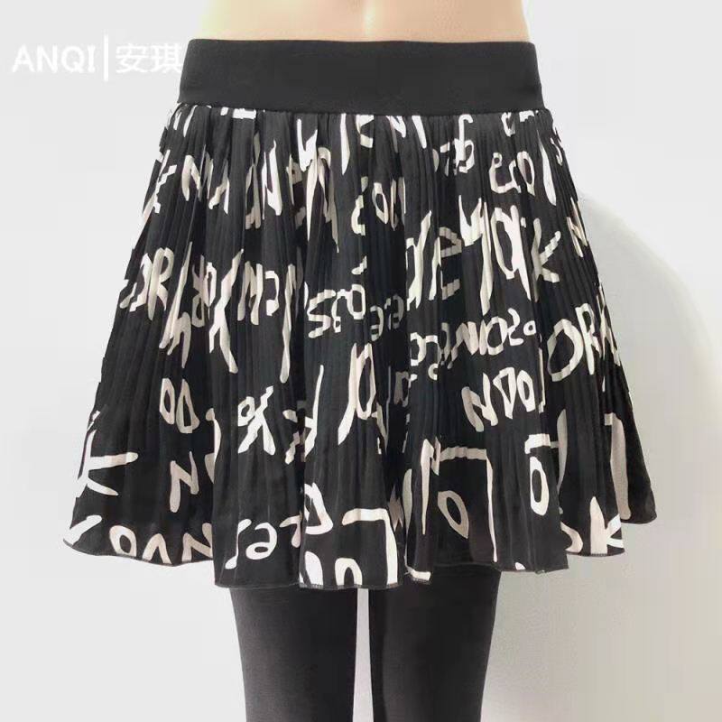 Summer Spring and Autumn Network Red New Irregular Wears Dress Dress Fake Two Pieces of Dress Trousers