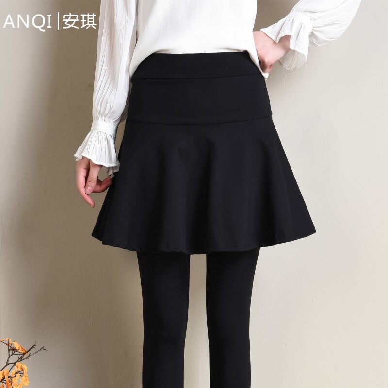 Internet Red Early Summer Spring Autumn New Short Dress Woman High Waist A Character Dress High Waist With Pants Skirt Fake Two Pieces Half Body Dress Pants 100 Pleats