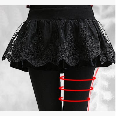Summer Spring Autumn Fake two pieces of hitch Skirt Pants Woman Outside Wearing 2021 new Korean version Slim Fit Slim Lace Dress