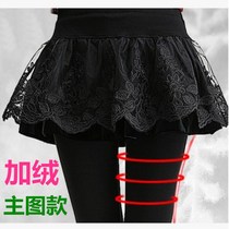 Net Red Winter Style Spring Autumn New Pics Spring Autumn Holidays Two Spanked Underpants Dress Pants Outside Wearing Women Stomatpants With Skirts and skirts
