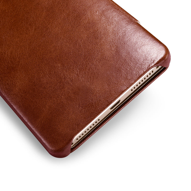 iCarer Vintage Series Side Open Handmade Genuine Cowhide Leather Case Cover for Huawei Mate 8