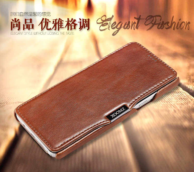 iCarer Vintage Series Side Open Handmade Genuine Cowhide Leather Case Cover for Samsung Galaxy Note 5