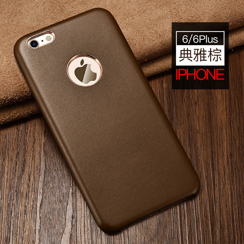 XOOMZ Business Style Handmade Genuine Lambskin Leather Back Cover Case for Apple iPhone 6S Plus/6 Plus & iPhone 6S/6