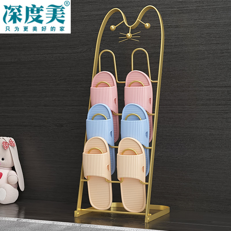Shoe Rack Doorway Slippers Rack Provincial Space Containing Shoe Rack Economy Type Cute Floor Indoor Shoes Multilayer Shelf
