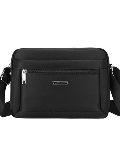 男包男士单肩包斜挎包防水牛津布包横款休闲布包做生意包收钱包