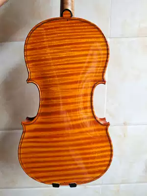 Italian net color oily paint independent production of violin old wood natural tiger pattern European material whole board violin